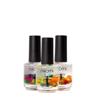 Олія для нігтів та кутикули Naomi Flower Oil з натуральними квітами, Роздрібна ціна, Апельсин